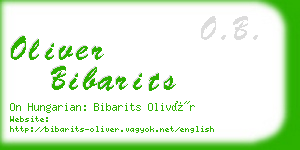 oliver bibarits business card